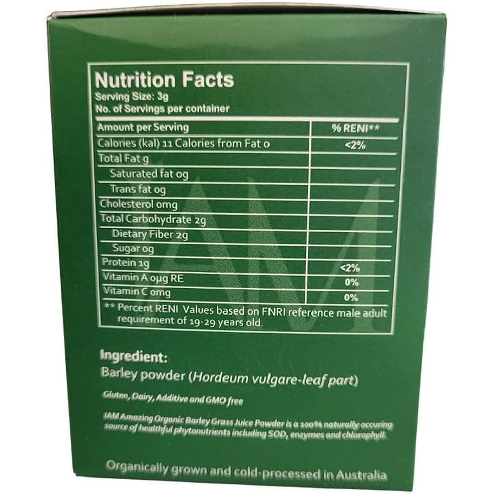 IAM Amazing Pure Organic Barley Powder Drink Barley Green Natural Blend