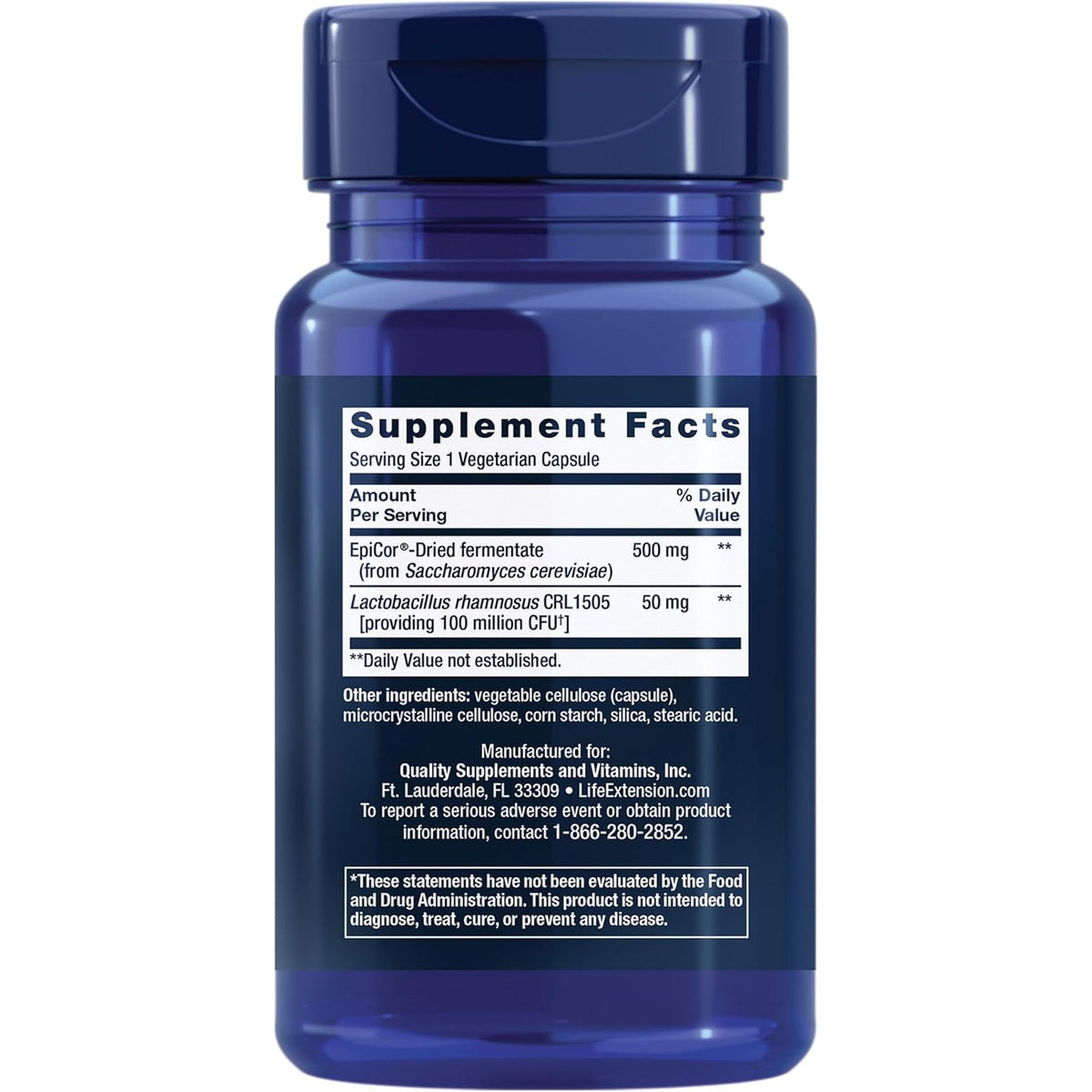 Life Extension FLORASSIST® Immune & Nasal Defense, L. Rhamnosus CRL1505, Immune Response, Healthy Nasal Airflow, Seasonal Support, Gluten-Free, Non-Gmo, 1 Daily, Vegetarian, 30 Capsules