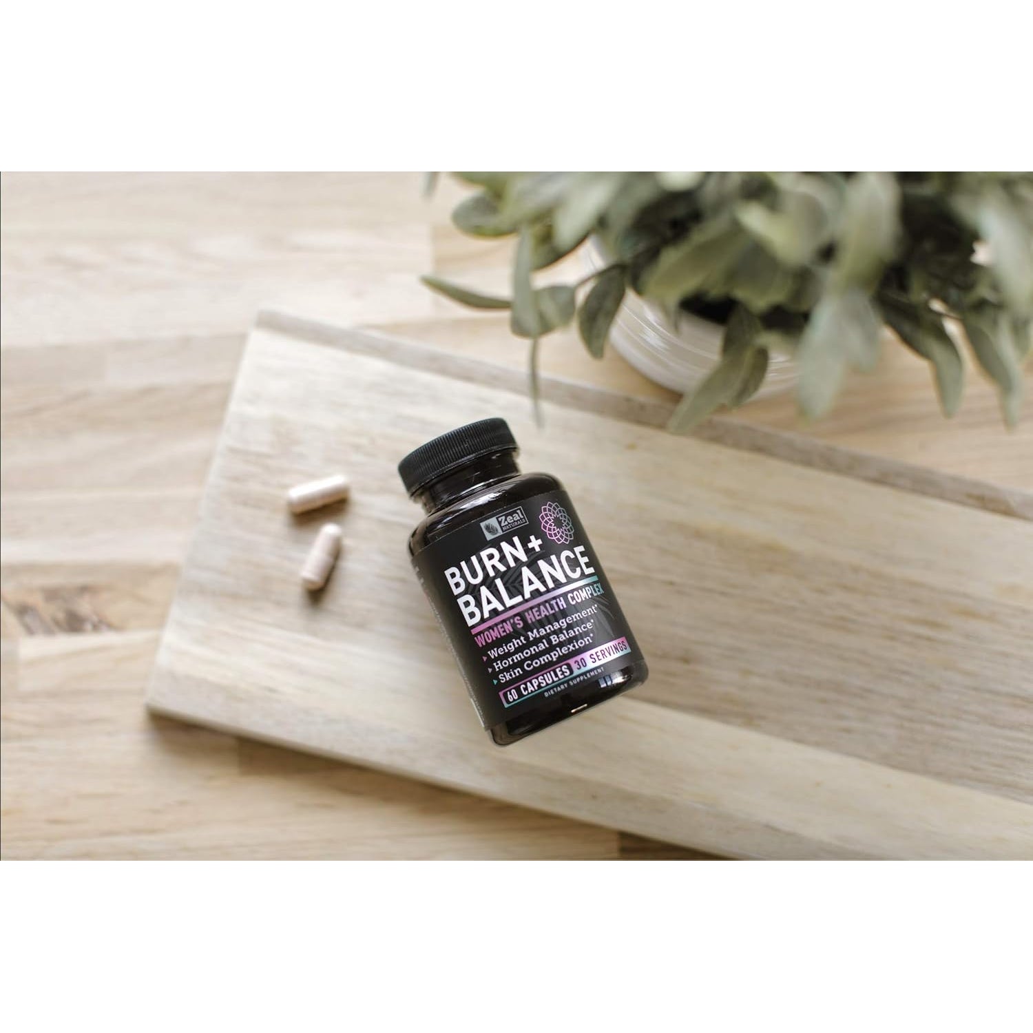 Zeal Naturals Weight Loss Support for Women + Daily Balance Vitamins (Iron, Vitamin D, Setria®, Folate) Premium Diet Support Pills for Women+ Multivitamin and Hormone Support
