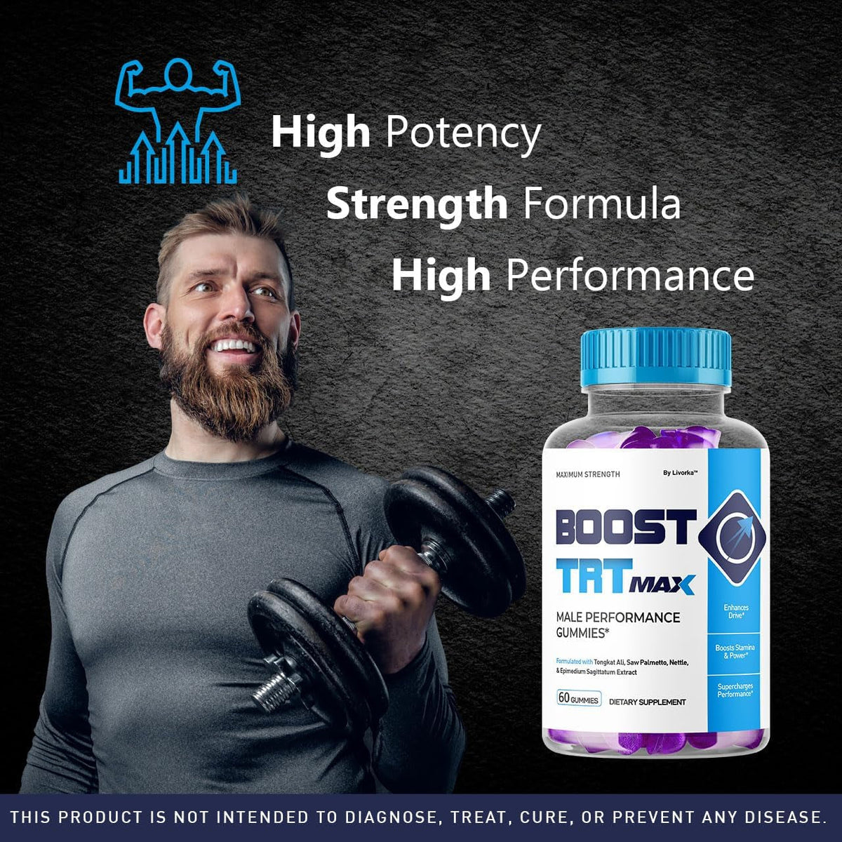 Boost TRT Max - Official Boost TRT Max Gummies for Men Advanced Natural Formula, Male Gummies for Maximum Performance & Support for Overall Wellness, Booster TRT Max for 1 Month