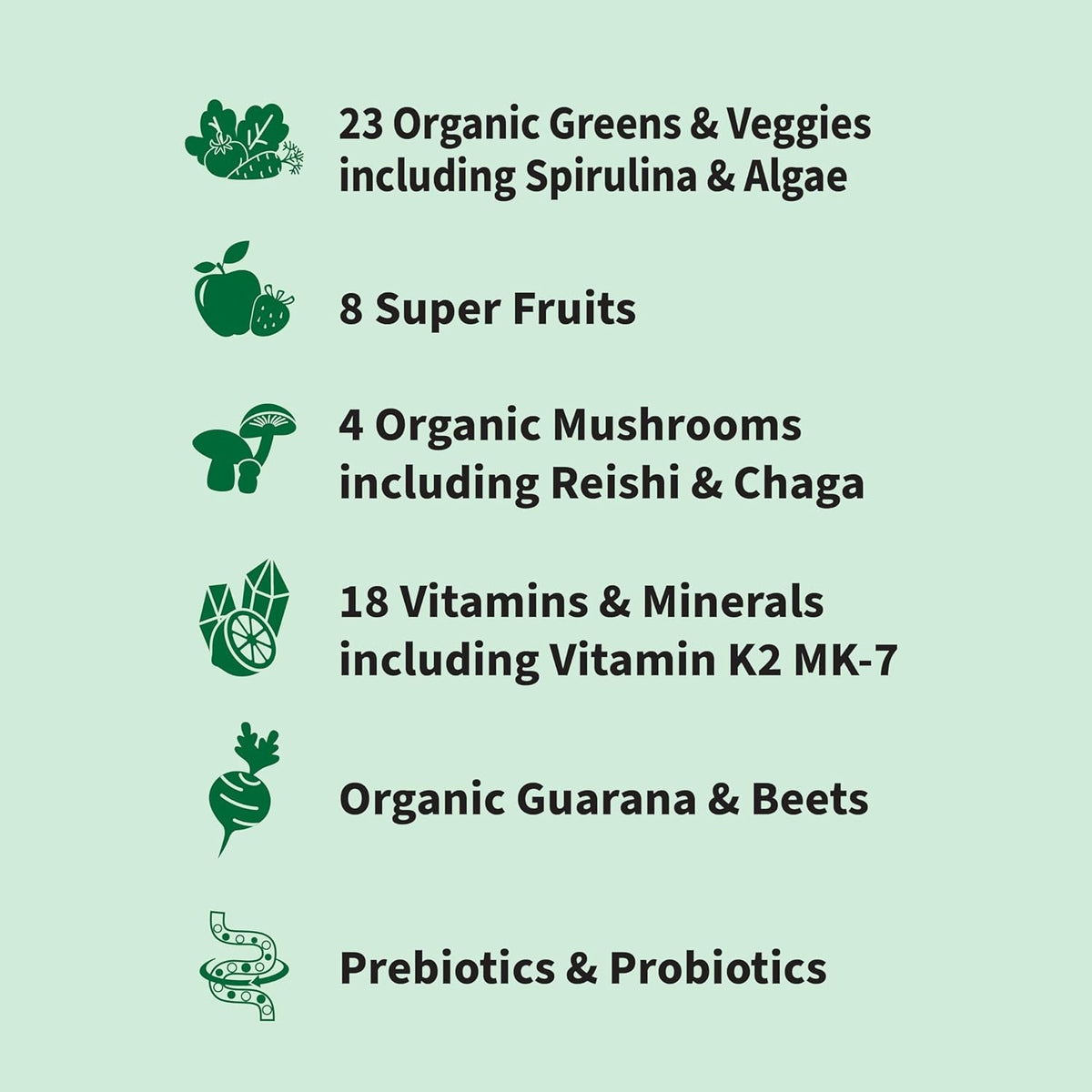 Garden of Life Sport Nutrition Greens and Superfoods Powder for Women and Men - Apple Berry, Organic Blend - Spirulina, Fruit, Vitamins, Pre & Probiotics, Mushrooms, Athletic Supplements, 30 Servings