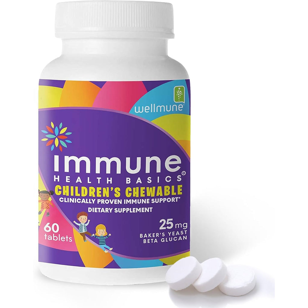 Children'S Chewable Tablets, Wellmune Clinically Proven Highly Purified Beta Glucan Immunity Supplements for Children, Kids-Approved!