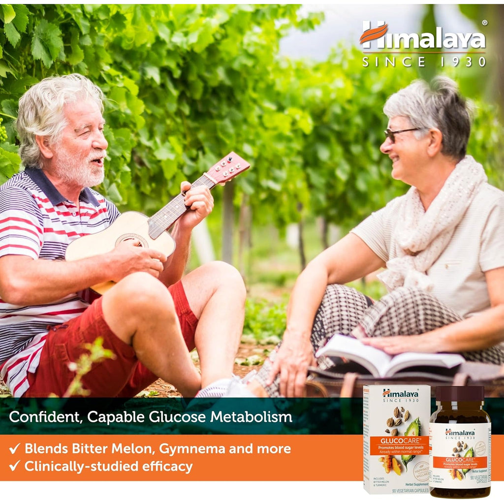 Himalaya Glucocare – Herbal Glucose Metabolism & Pancreatic Support with Bitter Melon, Gymnema, Triphala & Turmeric – Natural Blood Sugar Support – Vegan, Non-Gmo, Gluten-Free – 90 Capsules