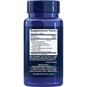 Life Extension Triple Strength Prostapollen™, Prostate Health, Prostate Function, Flower Pollen Extract, Gluten Free, 30 Softgels