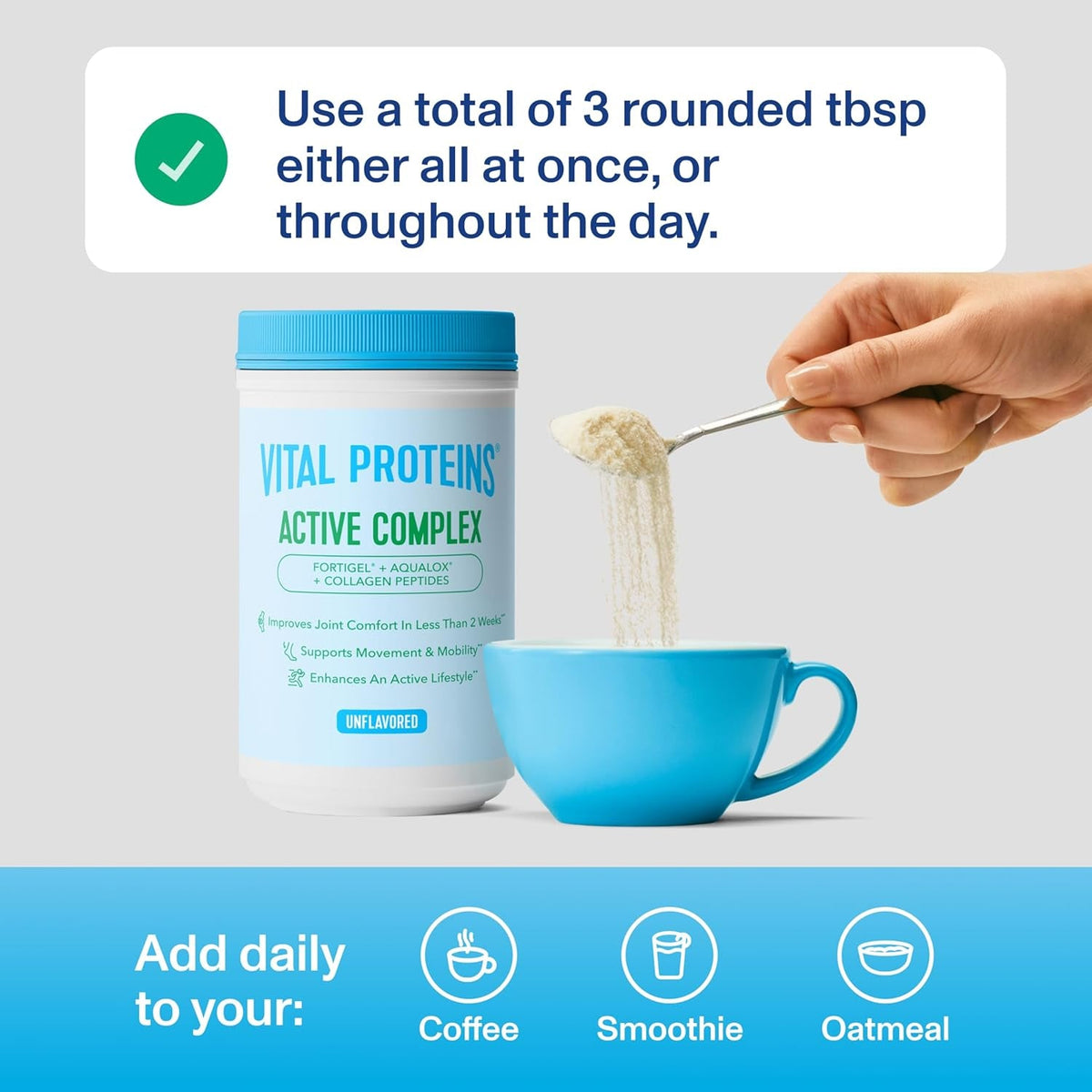 Vital Proteins® Active Complex, 20G Collagen Peptides, Improves Joint Comfort, Supports Movement & Mobility