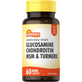 Sundance Glucosamine Chondroitin MSM and Turmeric | 60 Caplets | Double Strength | Non-Gmo and Gluten Free Supplement
