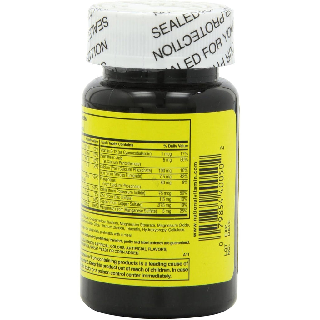 Nature'S Blend NAT B MULTIVITAMIN & MIN TB, Assorted, 100 Count