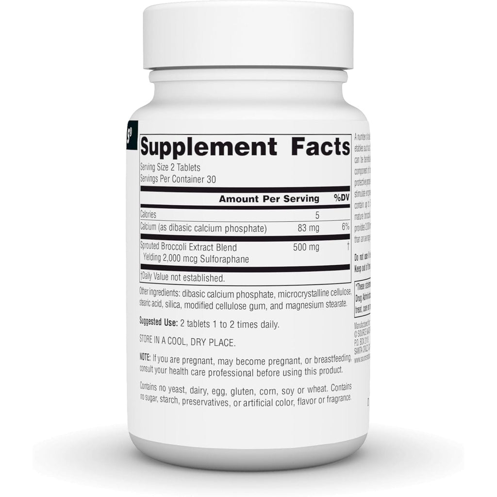 Source Naturals Broccoli Sprouts Extract, 250 Mg - 60 Tablets