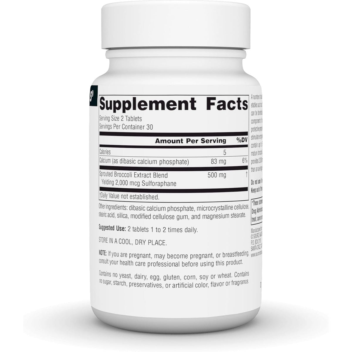 Source Naturals Broccoli Sprouts Extract, 250 Mg - 60 Tablets