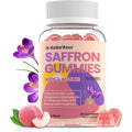 Aube'Azur Saffron Gummies for Kids, 15-In-1 Saffron Supplements for Kids, with B6, B12, C, D3, Magnesium Glycinate, Zinc for Nerve, Rest, Focus, Sugar Free, Vegan, Non- GMO, Peach Flavor, 60 Count