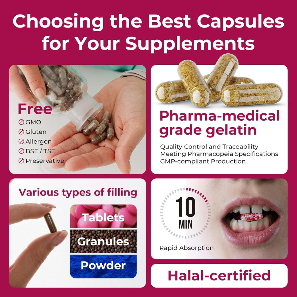 Empty Gelatin Capsules Size 2 - Gelatin Capsules Empty (100 Count