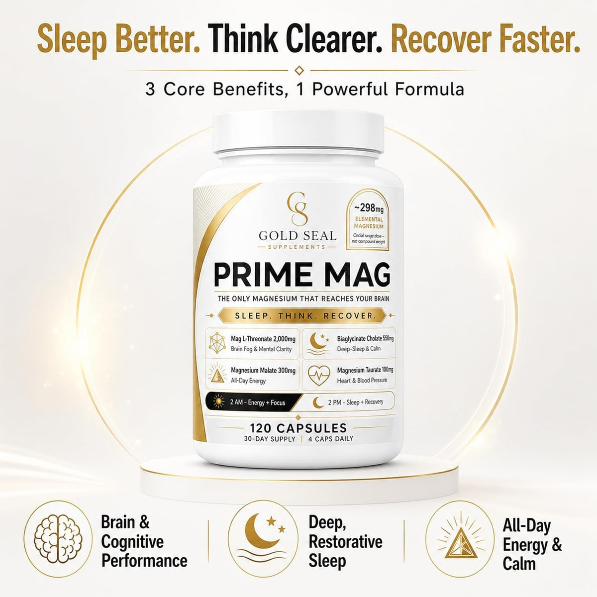 Gold Seal Prime Magnesium 120 Capsules
