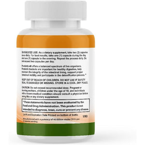 CALMING BLENDS Probiotic, 40 Billion CFU, Bi-Pass Delivery System for Maximum Effectiveness, Shelf Stable, 60 Vegetable Capsules