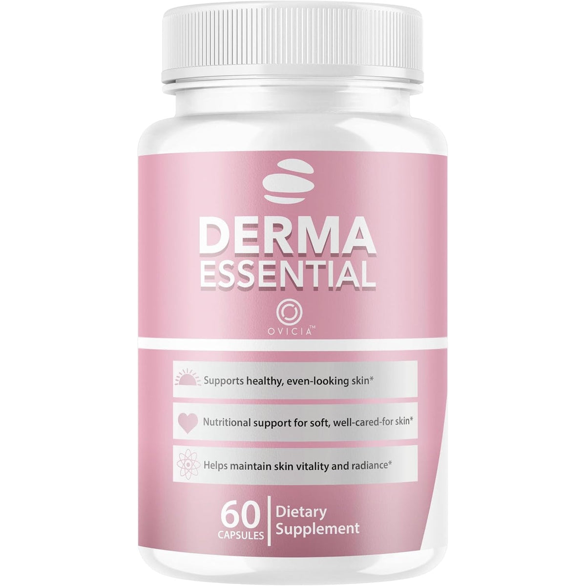 Derma Essential - Derma Essential Capsules Advanced Formula Support Premium Natural Ingredients, Dermaessential Pills Maximum Strength Health and Wellness Reviews, 60 Capsules for 1 Month