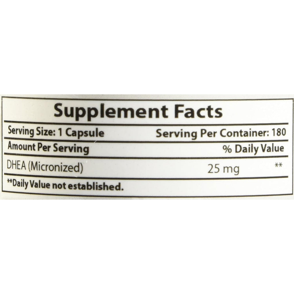 Best Naturals, Micronized DHEA 25 Mg 180 Capsules