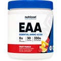 Nutricost EAA Powder 30 Servings (Fruit Punch) - Essential Amino Acids - Non-Gmo, Gluten Free, Vegetarian Friendly