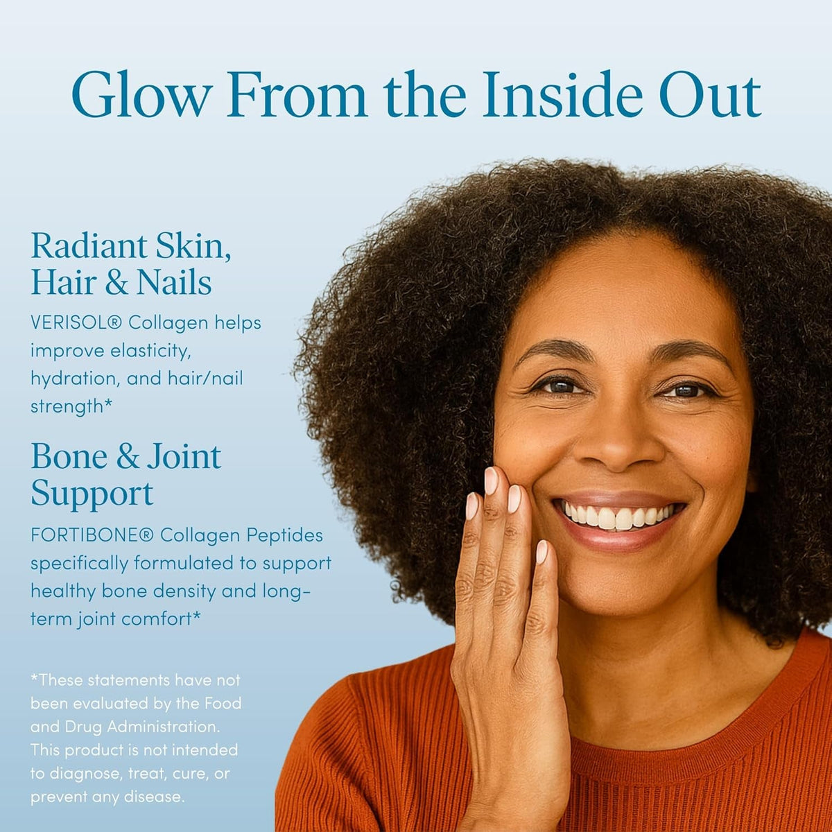 The 'Pause Life Skin & Bone, Verisol & Fortibone Collagen Peptides, Powder Formula with Hyaluronic Acid and Vitamin C, Gluten Free Supplement, Skin, Nails & Hair Support, Unflavored, Easy to Mix 12 OZ