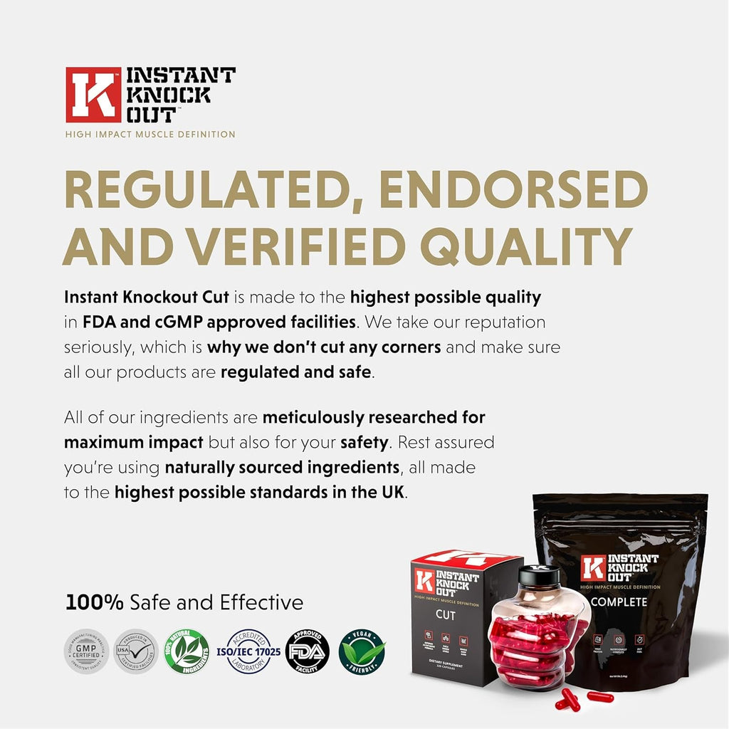 Instant Knockout - Fat Burner Weight Loss Shredding Formula - All Natural Ingredients