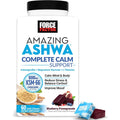 Force Factor Amazing Ashwa Complete Calm Support with KSM-66 Ashwagandha, like Ashwangandha Gummies to Promote Calm & Relaxation with Magnesium & L-Theanine, Blueberry Pomegranate, 60 Soft Chews