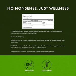 Swanson Glucosamine, Chondroitin & MSM - Cartilage & Joint Health Supplement* - Supports Mobility & Flexibility* - Easy-To-Swallow Mini Tablets - Gluten Free & Non-Gmo - 360 Mini-Tablets