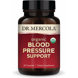 Dr. Mercola Organic Blood Pressure Support - Supports Healthy Circulation - High-Potency Grape Seed Extract - Non-Gmo & Soy-Free - 30 Capsules (30 Servings)