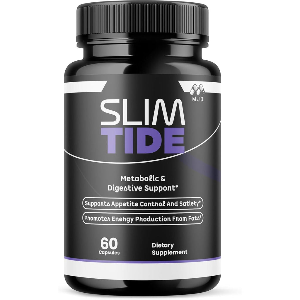 Slim Tide Capsules, Official Slimtide Weight Management Pills with All Natural Ingredients, Advanced Formula Health & Wellness Supplement with Maximum Strength Active Lifestyle Vitamins (60 Capsules)