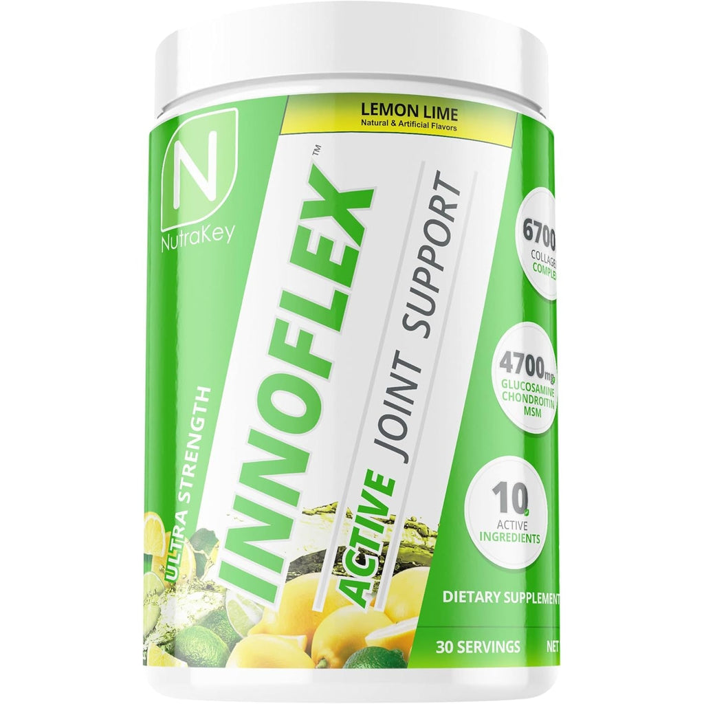 Nutrakey Innoflex Glucosamine with Chondroitin, Msm, Hyaluronic Acid and Collagen, 1500Mg