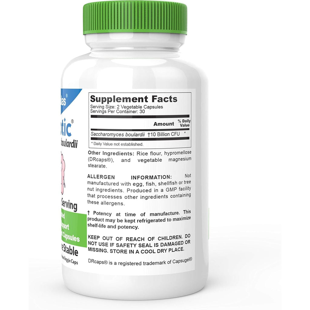 Drformulas Saccharomyces Boulardii Probiotic 10 Billion Cfus | Nexabiotic S Boulardii, Immune and Digestive Support Supplement, 60 Stomach Acid Resistant Probiotics Capsules