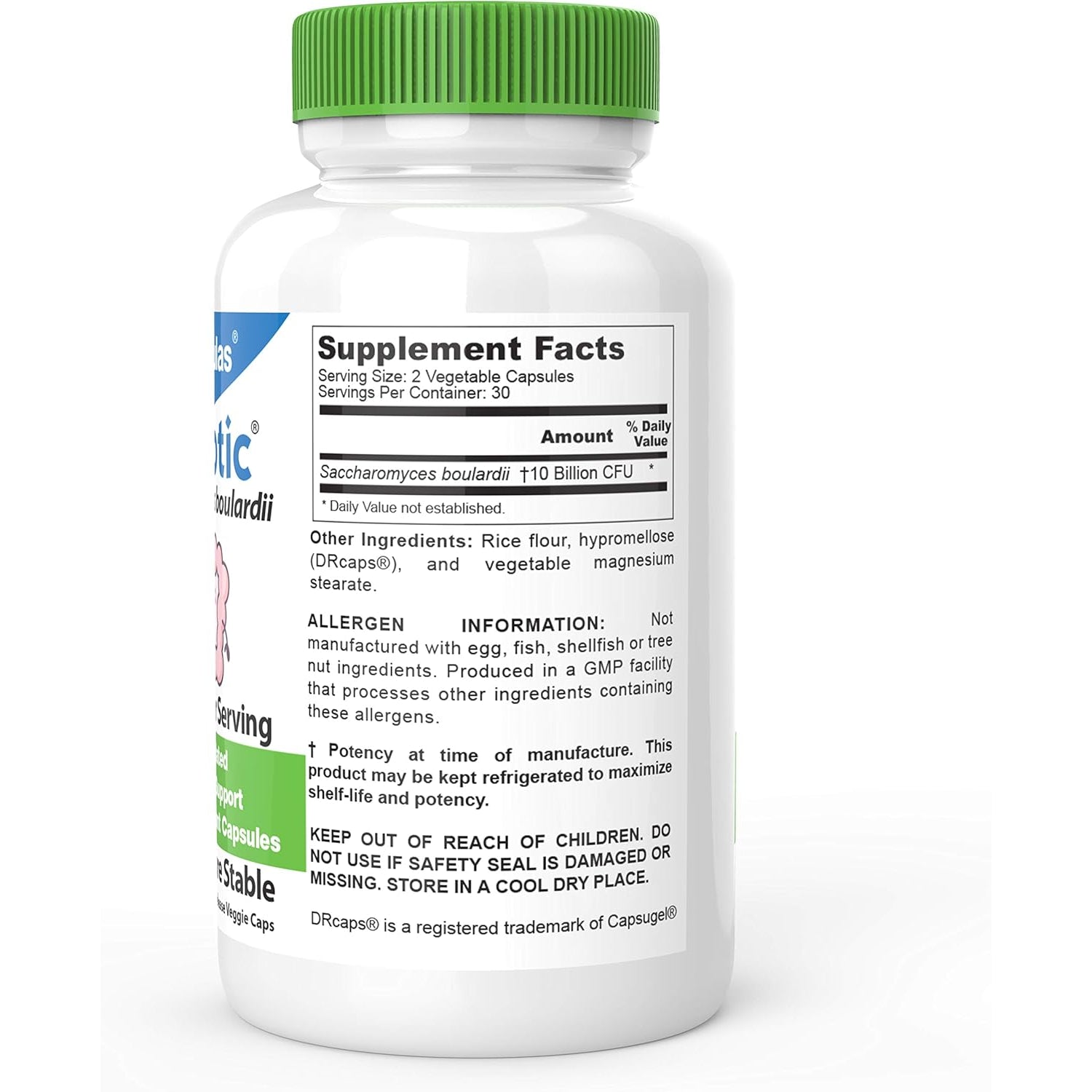 Drformulas Saccharomyces Boulardii Probiotic 10 Billion Cfus | Nexabiotic S Boulardii, Immune and Digestive Support Supplement, 60 Stomach Acid Resistant Probiotics Capsules