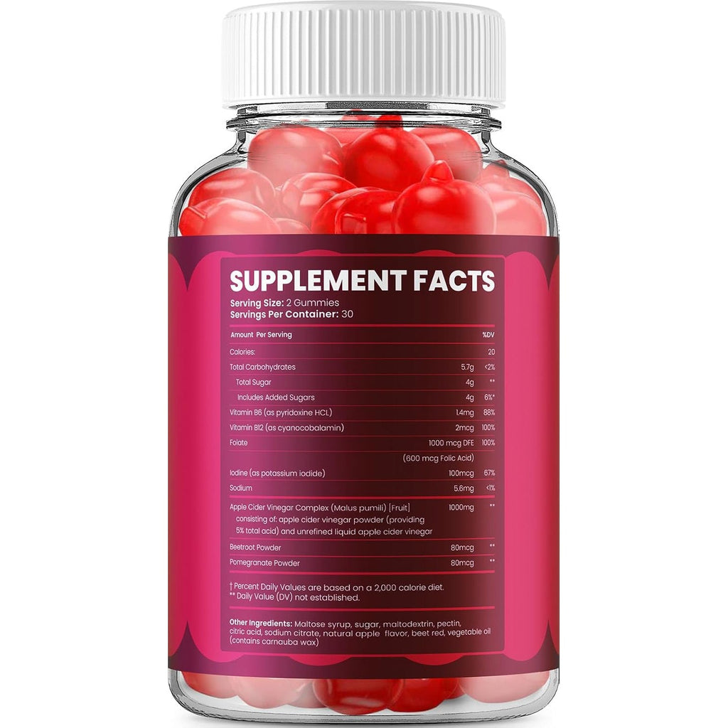 Gumitide ACV Gummies Supplement, Gumitide Gummy Advanced Formula Natural Ingredients, Reviews, 60 Gummies
