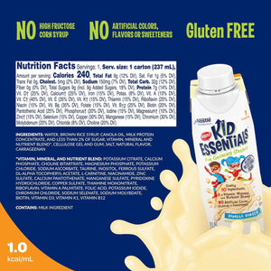 BOOST KID ESSENTIALS 1.0, Vanilla Vortex 24 X 8 Fl Oz Carton