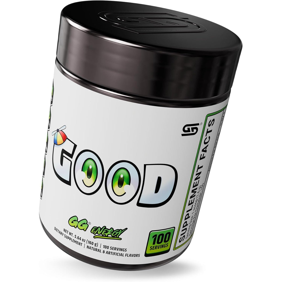 Gamer Supps GG Energy - Good by Smii7Y (100 Servings) - Keto Friendly Gaming Energy and Nootropic Blend, Sugar Free + Caffeine + Vitamins + Immune Support, Powder Drink