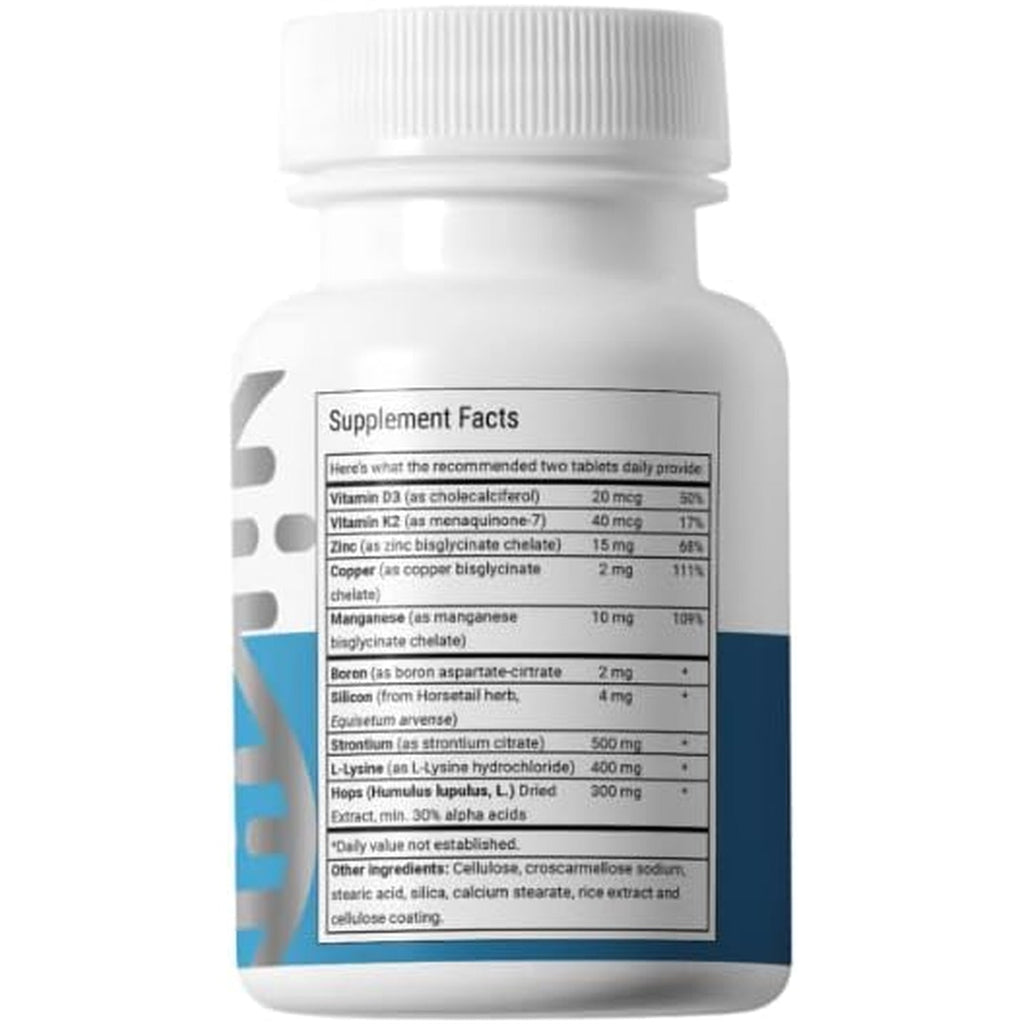 Advanced Bionutritionals – Ultimate Bone Support Supplement, Strontium, Silica, Vitamin K2 and D3, Support Bone Health, Bone Strength, Non GMO, Gluten Free, Dairy Free, Soy Free, Vegan (60 Tablets)