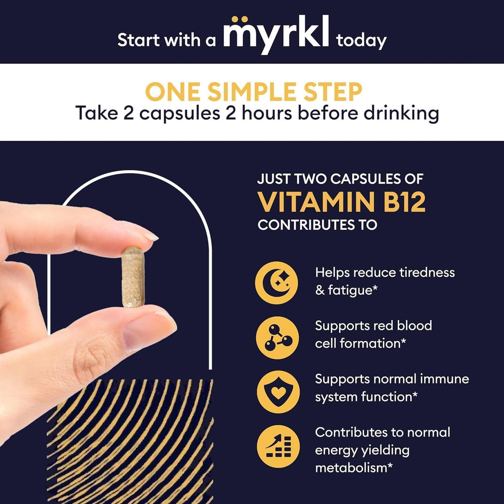 Unique Pre-Drinking Supplement for Liver Health Support, Helps Morning Energy with High-Performing Probiotic, L Cysteine & Vitamin B12, Social Evening, Party & Vacation Essentials, 30 Capsules