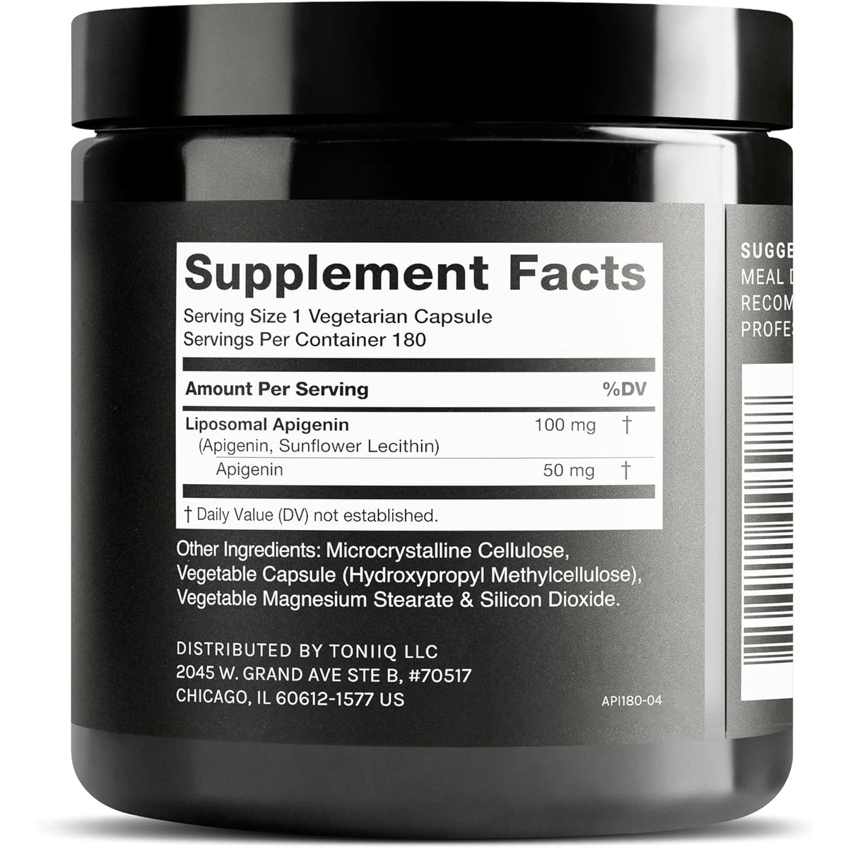 Liposomal Apigenin 100Mg – Ultra High Strength Apigenin Supplement for Enhanced Absorption – 180 Vegetarian Capsules