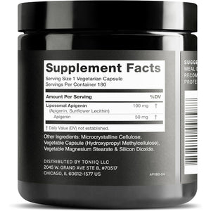 Liposomal Apigenin 100Mg – Ultra High Strength Apigenin Supplement for Enhanced Absorption – 180 Vegetarian Capsules