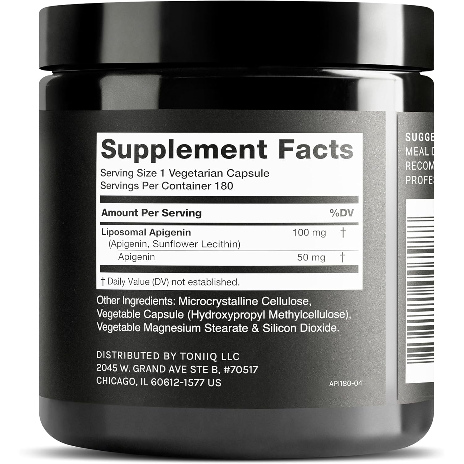Liposomal Apigenin 100Mg – Ultra High Strength Apigenin Supplement for Enhanced Absorption – 180 Vegetarian Capsules