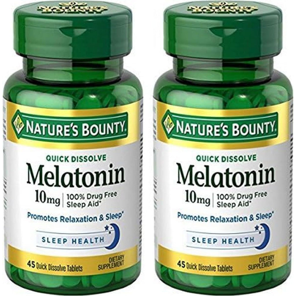 Nature'S Bounty Melatonin Quick Dissolve Tablet, 45 Count (Pack of 2)