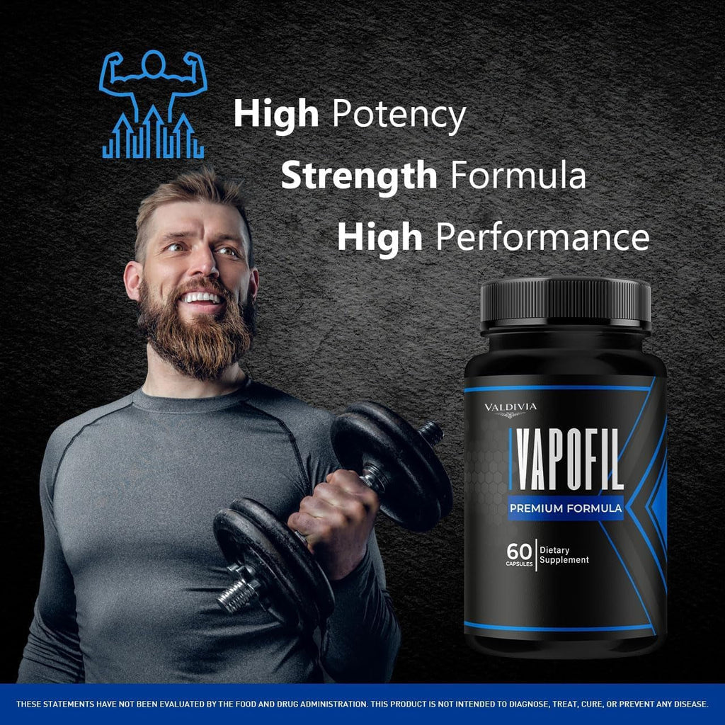 Vapofil Capsules - Official Vapofil Pills Advanced Premium Supplement Support - Maximum Strength, All Natural Vapofil Vitamin for Overall Health & Wellness Reviews, 180 Capsules for 3 Months