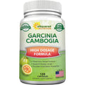 100% Pure Garcinia Cambogia Extract - 120 Capsules, Ultra High Strength HCA, Natural Weight Loss Diet Pills XT, Best Extreme Fat Burner Slim & Detox Max, Premium Blocker for Men & Women, Made in USA