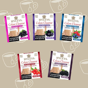 Hyleys Colon Cleanse Tea Assorted Flavors - 42 Tea Bags (1 Pack)