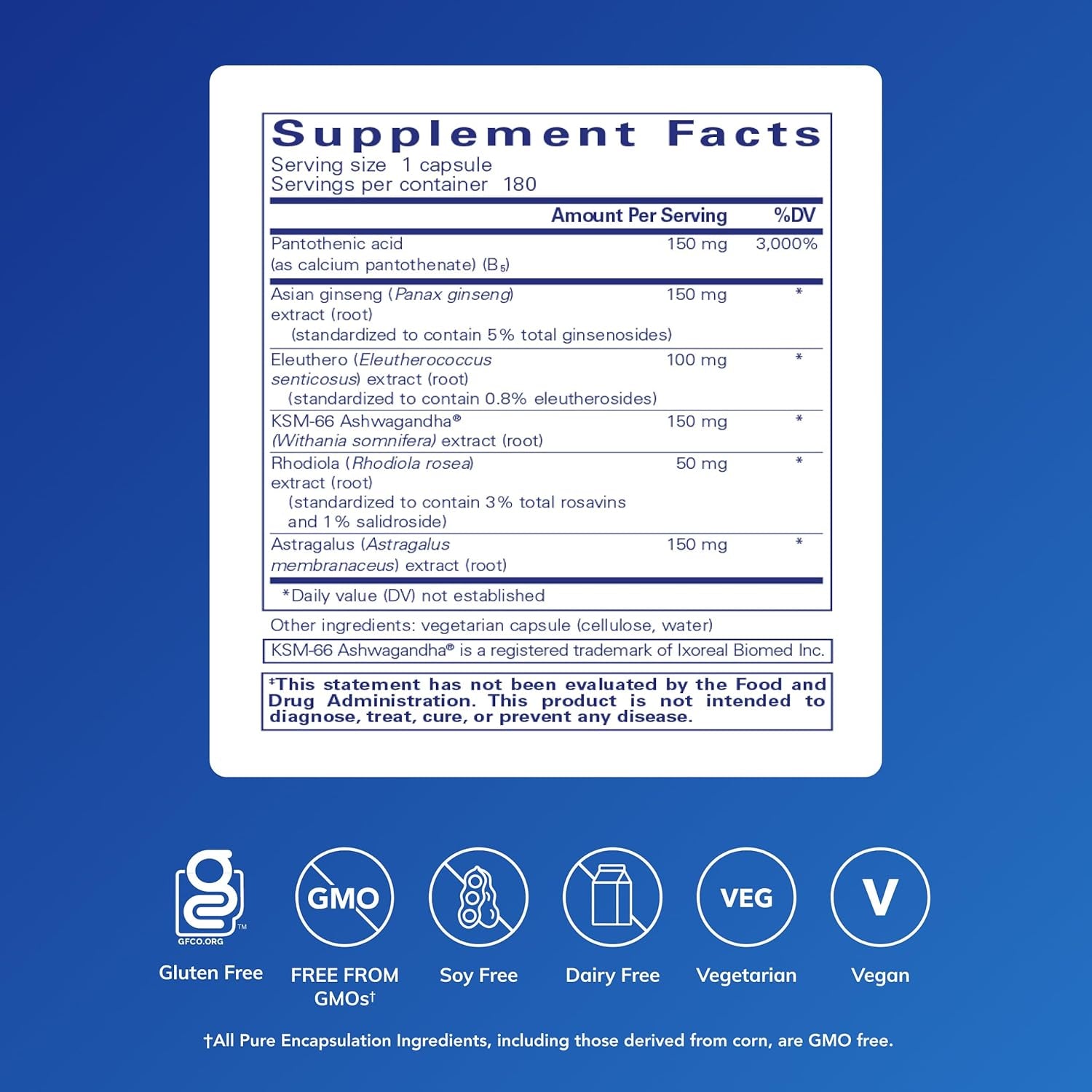 Pure Encapsulations Phyto-Adr | Vegetarian Adrenal Support Formula* | 180 Capsules
