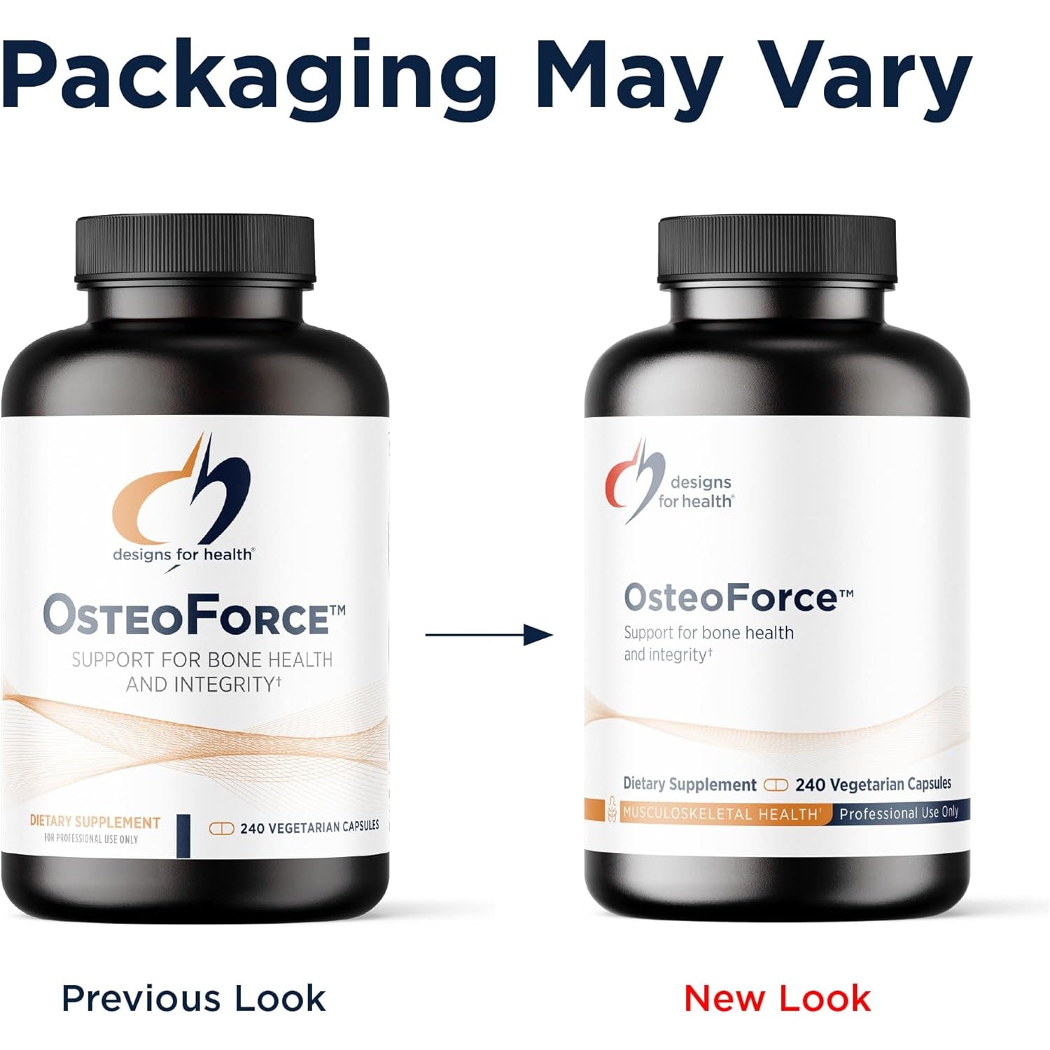 Designs for Health Osteoforce - Premium Bone Support Supplement - Highly Absorbable Nutrients - Calcium Malate, Magnesium, Zinc Bisglycinate Chelate, Vitamins D + K - Non-Gmo, Soy Free (240 Capsules)