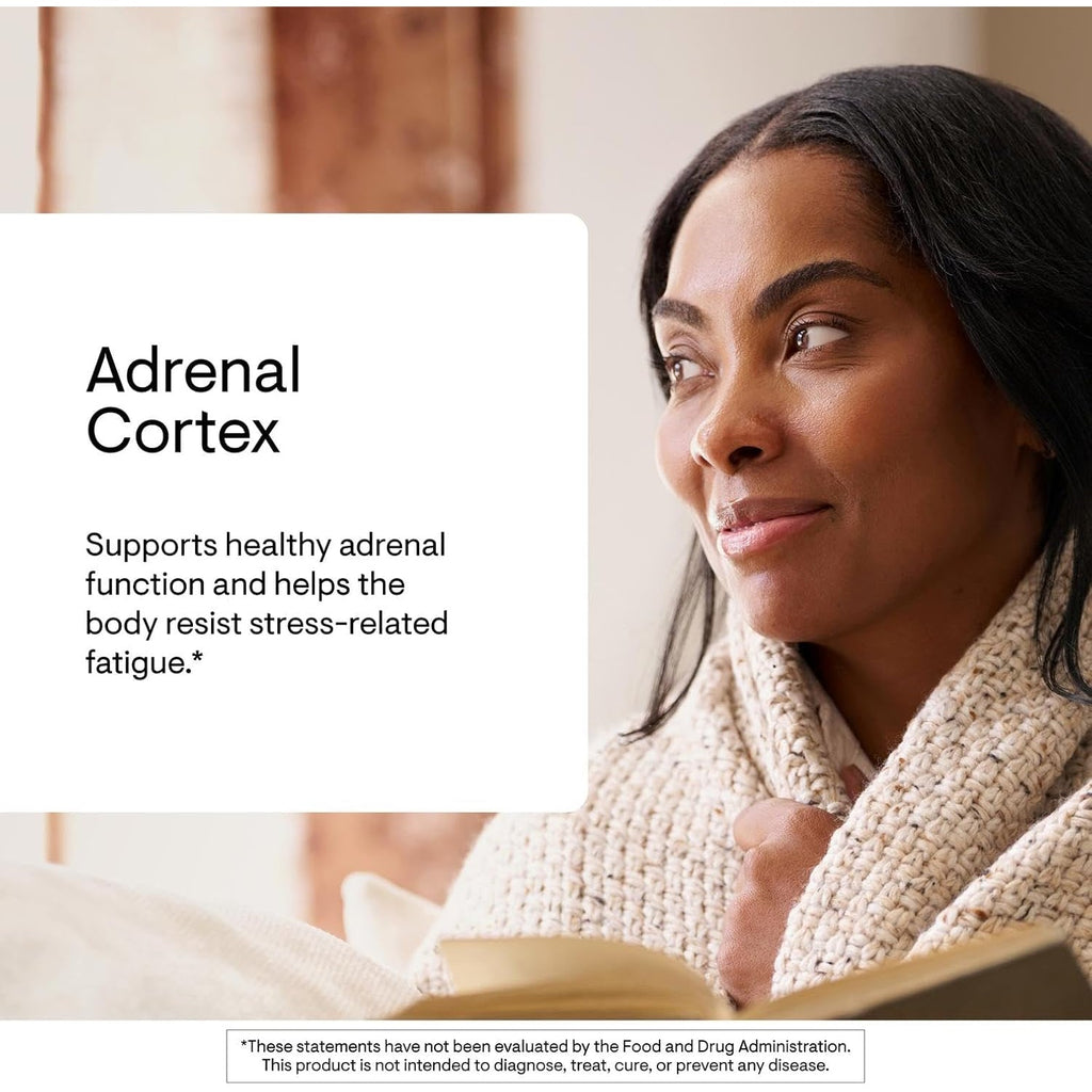 THORNE - Adrenal Cortex - Supplement for Cortisol Management - Supports Healthy Adrenal Gland Function, Stress Management, Immune System, Fatigue & Metabolism* - Third-Party Certified - 60 Capsules