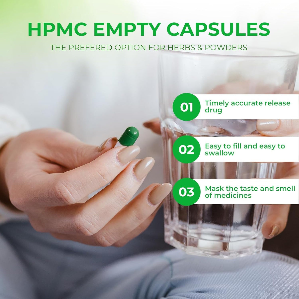 Size 0 Capsules Empty Vegan Plant Based Clear (100 Count) Gluten Free, Non-Gmo, Halal Certified Pill Caps Filling Kit with 2 Spoons for Vegetarian DIY Your Own Supplements