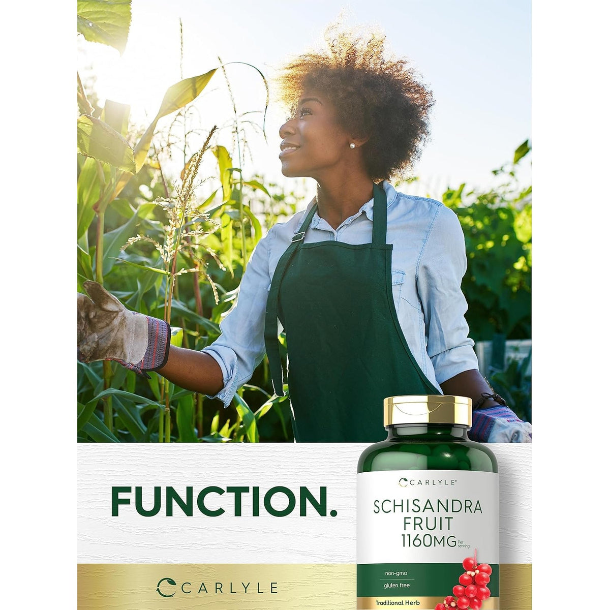 Carlyle Schisandra Supplement 1160 Mg | 200 Capsules | Berry Fruit Extract | Non-Gmo and Gluten Free