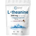 L-Theanine 200Mg with Magnesium Glycinate, 400 Coconut MCT Oil Softgels | 2-In-1 Amino Acid & Mineral Complex | Gentle Care All Day & Night