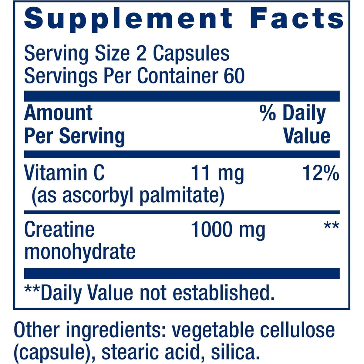 Life Extension Creatine Capsules – Creatine Monohydrate – Promotes Strength, Lean Muscle, Healthy Endurance – Non-Gmo, Gluten-Free – 120 Capsules