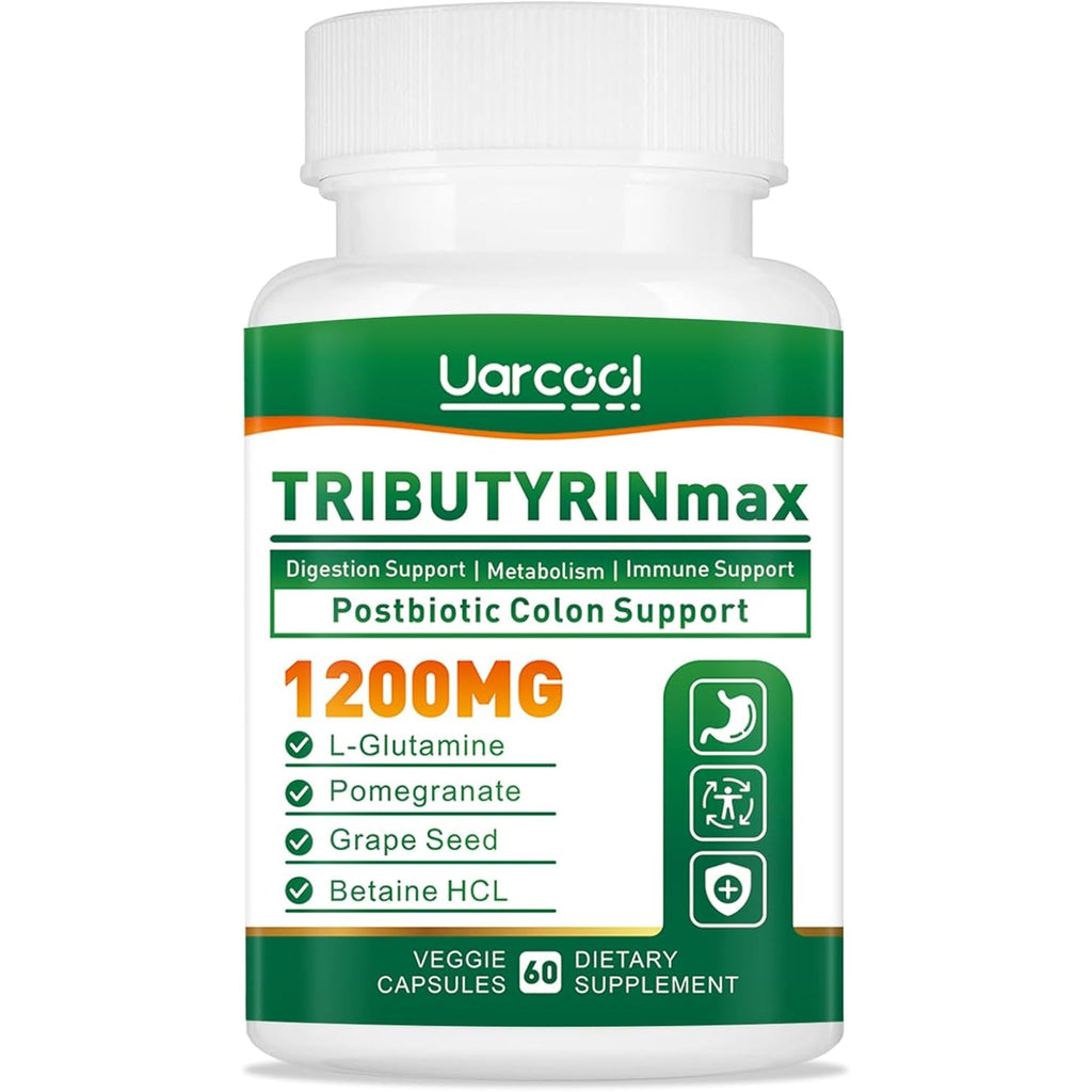 Tributyrinmax Supplement 1200Mg for Gut Health,Vegan,Butyrate Gut Health Supplement for Digestive, Leaky Gut, Colon, Microbiome - 60 Softgels