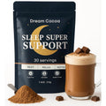 Magnesium Hot Cocoa – Melatonin-Free Natural Sleep Aid Hot Chocolate for Adults with Reishi Mushroom, L-Theanine & Zinc Glycinate – Relaxation & Restful Sleep Support Mushroom Coffee, 30 Servings